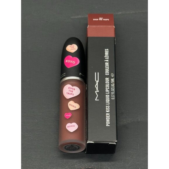 MAC Powder kiss Liquid Lip Color Over the Taupe - 0.17 Oz - Picture 1 of 3